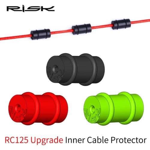 RISK Bike Brake Cable Silicone Ring Bicycle Brake Line Pipe Octagonal O-ring Inner Shift Cable Inner Steel Wire Protector