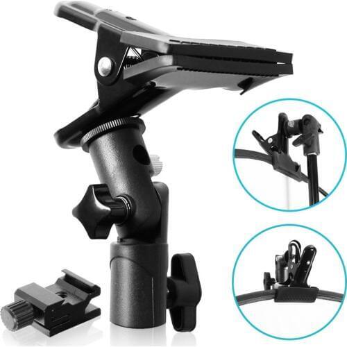 Clip Clamp Holder Bracket for Reflector Umbrella Flash Background with on