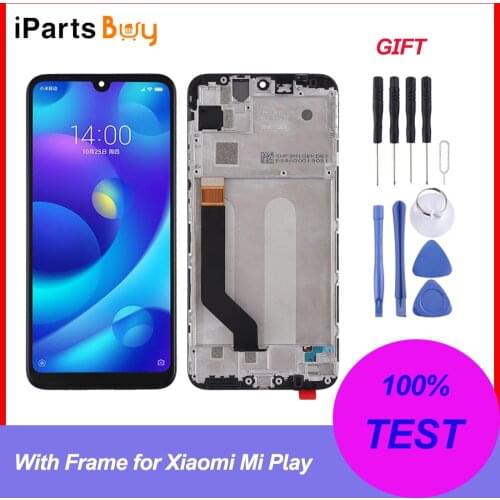 IPartsBuy LCD Screen and Digitizer Full Assembly with Frame for Xiaomi Mi Play