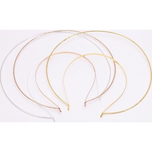 1pc Metal Headband Base Kc Gold Silver Color 21cm Headband Setting DIY Crown Headdress For Headwear Jewelry Making Accessories