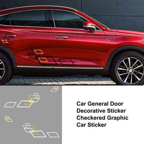 2pcs Car Sticker Both Side Body Auto Vinyl Film Stylish Personalized Decals Car DIY Sport Styling Sticker Tuning Car Accessories