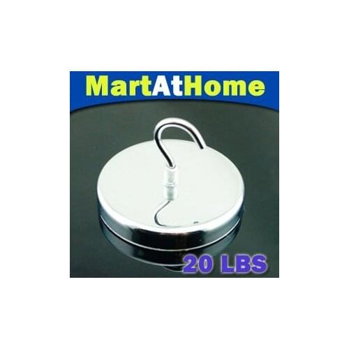 2PCS/lot 3/4" Dia. Magnetic Hooks, Neodymium magnet Cup Key Holder 20 LBS Free Shipping #BK018 @CF