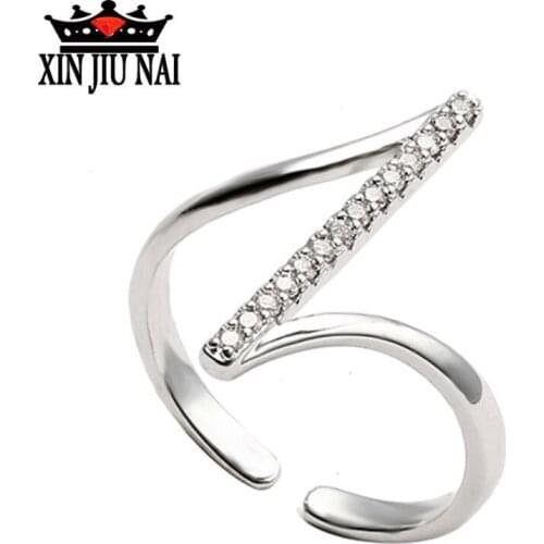 2020 Hot Sale New Arrival Personality Fashion Temperament Simple Exquisite Z Shape Womens Ring Girlfriend Anniversary Gift
