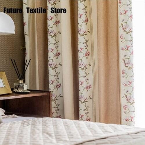 2021 Modern Curtains for Living Dining Room Bedroom Simple Curtains Polyester-cotton Printed Curtains Curtains Finished Custom