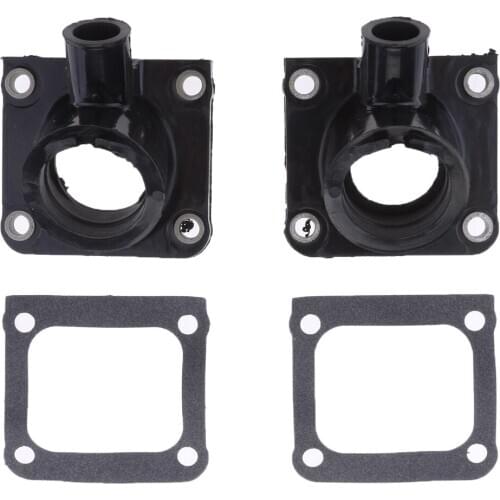 2x Rubber Carburetor Intake Manifold Boots and Gaskets for Yamaha Banshee 350 87-06