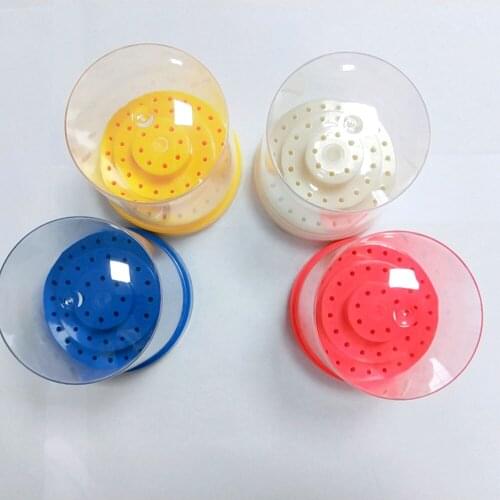 48 Holes Dental Disinfection Bur Holder Block Plastic Box Sand/Grind Head Drill Place/Organize Case Dentistry Lab Instrument