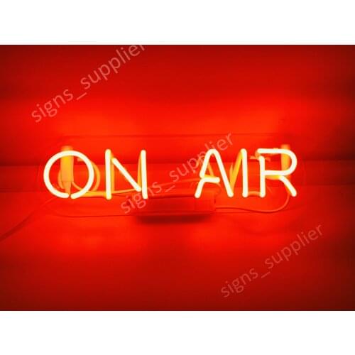 14“ On Air Acrylic Custom Neon Light Lamp Sign Beer Bar Handmade Real Glass Decorate Home Wall Room Windows Tube Artwork