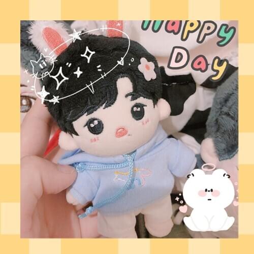 Anime The Untamed Xiao Zhan 10cm 15cm 20cm Doll Clothing Short Plush Student Cute Change Clothing Sofa Toys Xmas Gifts