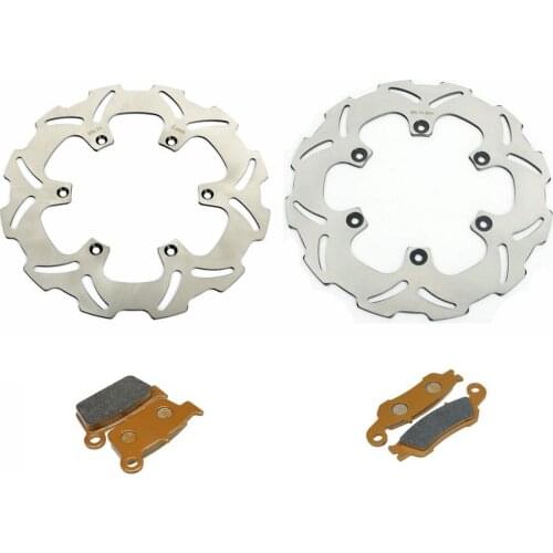 BIKINGBOY For Yamaha YZ 125 250 YZ250F YZ450F YZF YZ-F 08 09 10 11 12 13 14 15 16 17 18 Front Rear Brake Rotors Disks Discs Pads