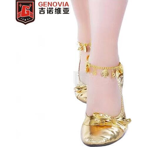 Brand Anklets One Pair Belly Dance Accessories Costumes Gold/silver