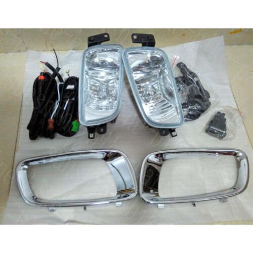 Fit For Mitsubishi Pajero V73 2000 2001 2002 2003 Auto Front Fog Lamp Light Cover Assembly REPLA