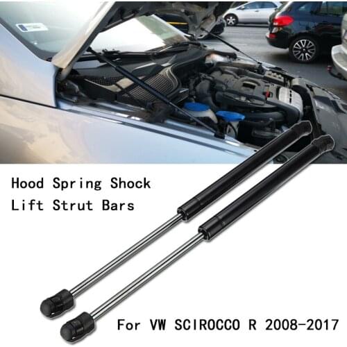 For VW SCIROCCO R 2008-2017 Car-styling Refit Bonnet Hood Spring Shock Lift Strut Bars Support Hydraulic Rod No Drilling/Welding