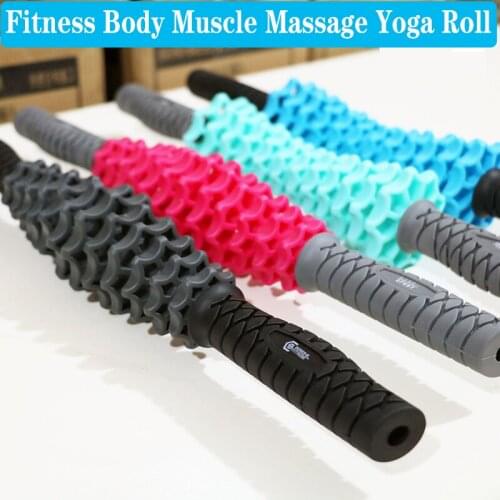 Fitness Body Muscle Massage Yoga Roll Anti Cellulite Sports Hedgehog CrossFit Stick Messager Relax Roller Home Workout Trainers
