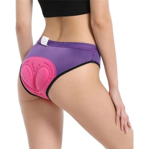 Summer Women Cycling Shorts 3D Gel Padded Breathable Underwear Bicycle Road Bike MTB Shorts Riding Downhill Shorts S-2XL Purple