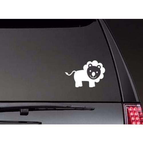 Cute Cartoon Lion Car Decals Art Stickers Car Window Hot Selling Window Stikcers ZP0405