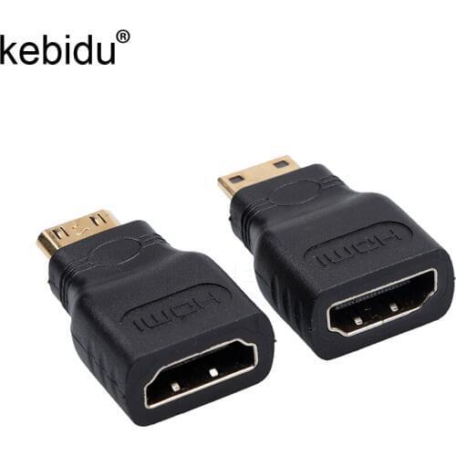 Kebidu Mini Adapter Female to Male F-M Converter Connector for HDMI-compatible HD 1080P Cable Adapter Device for HDTV