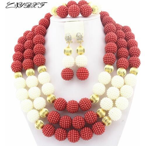 2019 Best Selling African Beads Jewelry Set NigerianFashion Wedding African Beads Jewelry Set Wedding Jewelry Set HD2516