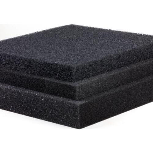 50x12x2cm Fish Tank Water Purified Filter Black Biochemical Foam Aquarium Pond Sponge Filtration Pad Material