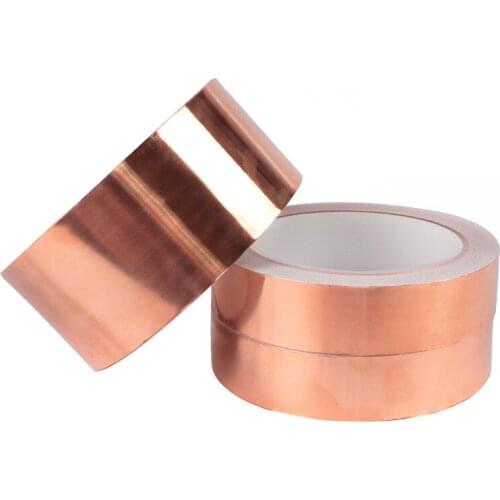 Single-sided conductive copper foil Tape High temperature resistant self-adhesive copper foil adhesive tape 20M Shielding tape