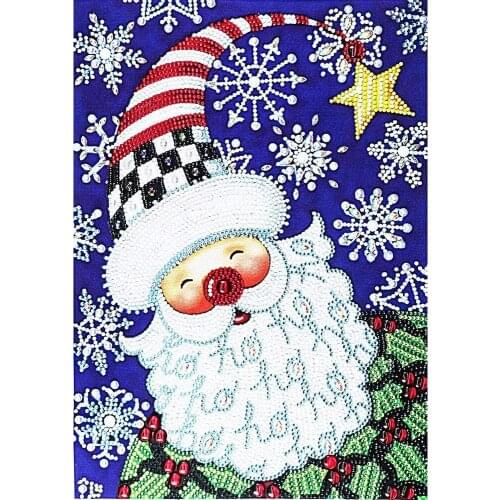 Christmas Santa Claus 14CT Cross Stitch Patterns DIY Embroidery Handicraft Knitting Needlework Hobby Festivals Needle Halloween