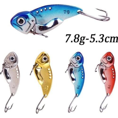 VIB Sequins Fishing Lures Bass Wobbler Bait Artificial Hard Fish Lures Saltwater Fishing Hook Tackle