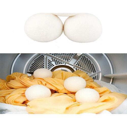 4 Pcs Organic Eco Friendly Laundry Soft Ball Reusable Laundry Wool Dryer Ball Remove Static Electricity Ball Laundry Accessories