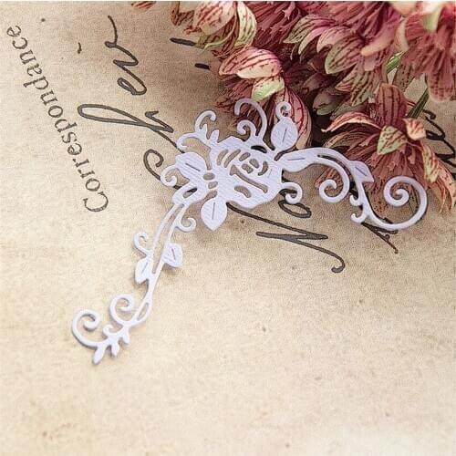 6.5x10cm Vine flower Cutting dies metal crafts paper die-cutting /DIY embossing Easter and New Year Scrapbooking