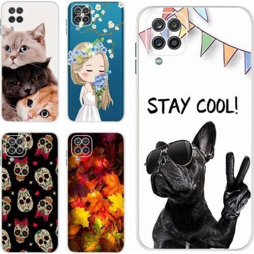 Silicone Case For Samsung A12 Case Soft TPU Back Cover Cute Fundas For Samsung Galaxy A12 A 12 Phone Cases 6.5'' GalaxyA12 Coque