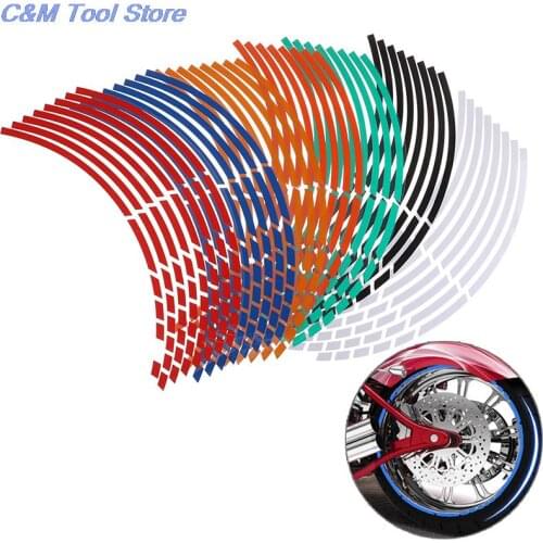 Reflective Rim Stickers And Decals Decoration Stickers Car Styling Bike Car Motorcycle Wheel Tire(black is temporarily not have)