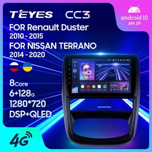 TEYES CC3 For Renault Duster 1 2010 - 2015 Car Radio Multimedia Video Player Navigation stereo GPS Android 10 No 2din 2 din dvd