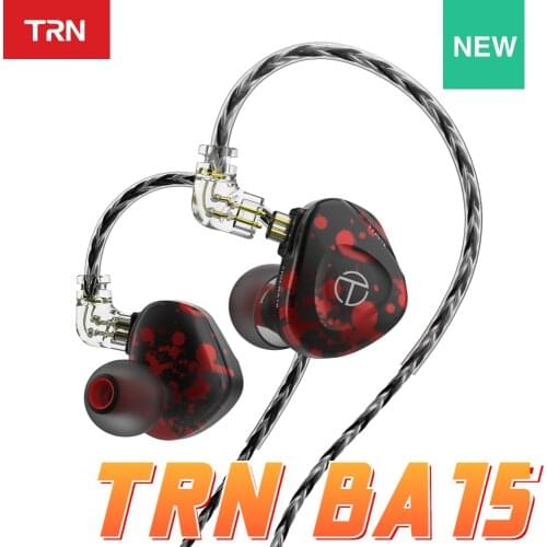 TRN BA15 30BA Driver Unit Balanced Amarture In Ear Earphone HIFI DJ Monitor Earphone Earbuds With QDC Cable TRN VX V90 T300 TA1