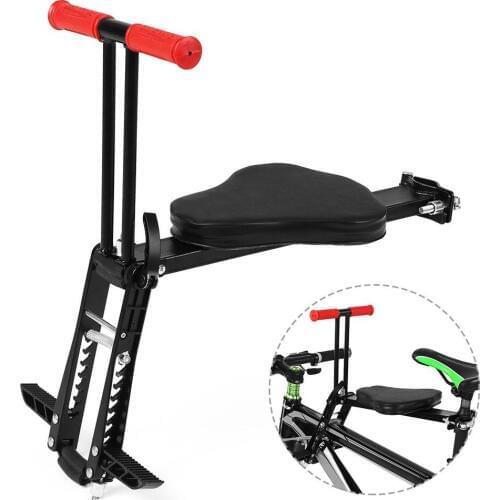 Bicycle Front Mount Seat Nonslip Handrails Foldable Lightweight Safe Comfortable Mountain Bike Carrier Seat For Kids
