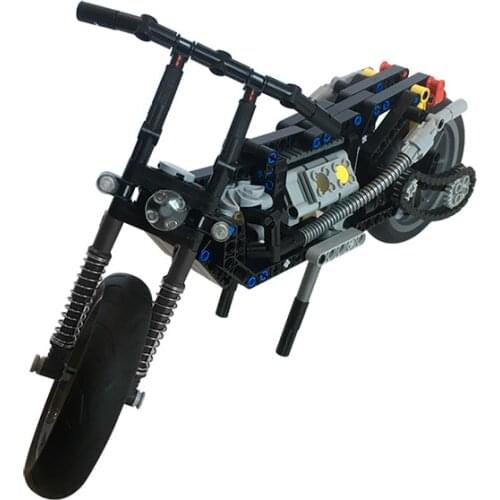 MOC High-Tech Motorcycle Building Blocks Motorbike DIY Assemble Bricks Behicle Model Car Speed Racing Sports Toys For Children