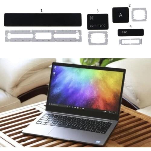 One Black Key With White Clip US UK Keyboard Key Cap Replacement Compatible with MacBook Pro Retina A1707 A1706 A1708