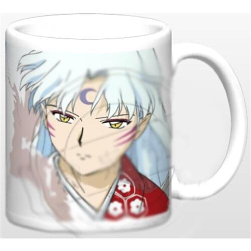 1pcs Creative Anime Cartoon Inuyasha Printed Coffee Mug / Color Changing Water Cup Cosplay Prop Decor for Women Men Gift
