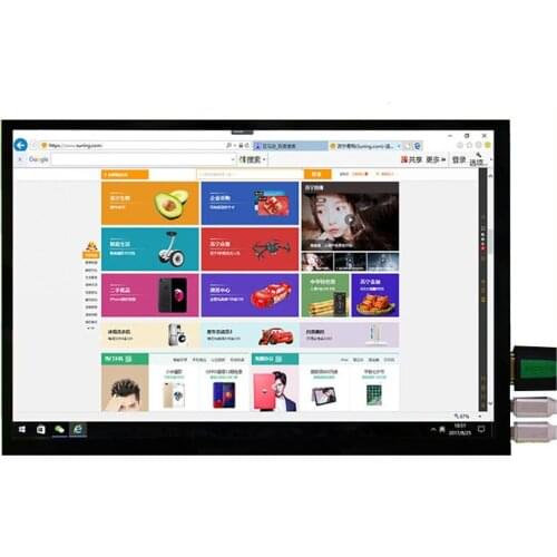 10.1 Inch Capacitive Touch Display Screen 1280 * 800 Touch Display Screen For Raspberry Pi Support For Windows Raspbian