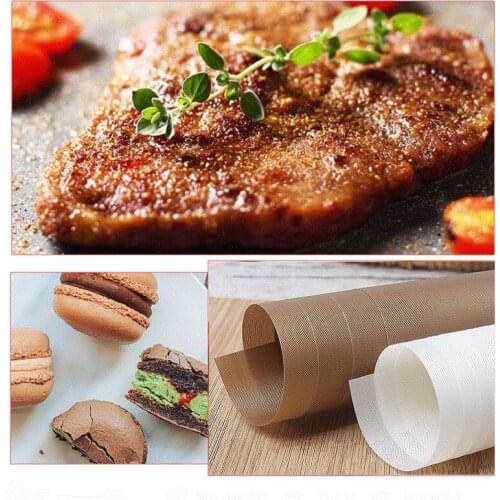 2Pcs Non-stick Reusable Baking Mat Heat-Resistant Pad High Temperature Resistant BBQ Pad Tools