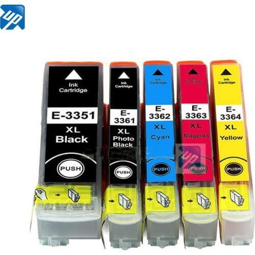 5 Compatible ink cartridge for Epson XP-530 XP-630 XP-830 XP-635 XP-540 XP-640 XP-645 T3351.T3361,T3362,T3363,T3364 for Europe