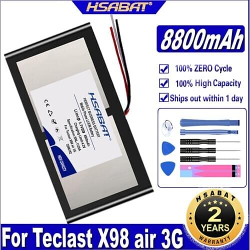 HSABAT 3095190 8800mAh Battery for Teclast X98 air 3G P98 3G Tablet PC 3 wire X98 X98 AIR p98 X98 P98HD P98 Batteries