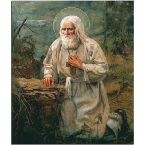 Diamond Embroidery Religion Picture of Crystals Beads Seraphim Icon Rhinestones Painting DMC Diamond Mosaic Cross Stitch GJ1124