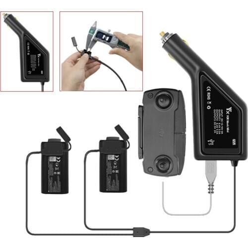 For DJI Mavic Mini Multi Battery Car Charger Intelligent Battery Charging Hub Connector USB Port Adapter Drone Accessories