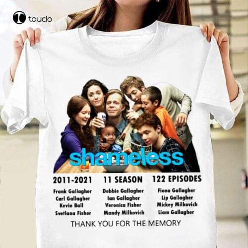 Shameless Family Drama Characters Fan Anniversary Unisex Tshirt S-3XL White