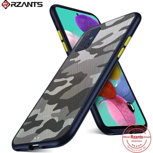 Rzants For Samsung Galaxy A51 A71 A52 A72 A32 4G 5G Case Soft Casing [Camouflage] Ultra Slim Thin Matte Anti fingerprintCover
