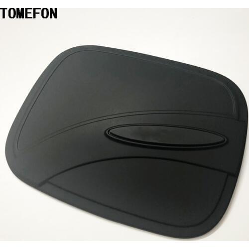 TOMEFON For TOYOTA HILUX REVO 2015 2016 2017 Black Oil Tank Cover Gas Tank Cover Exterior Styling Accessories