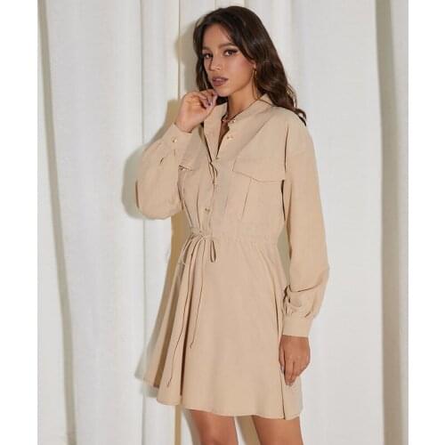 Fashionable Shirt Dresses Dabourfeel China