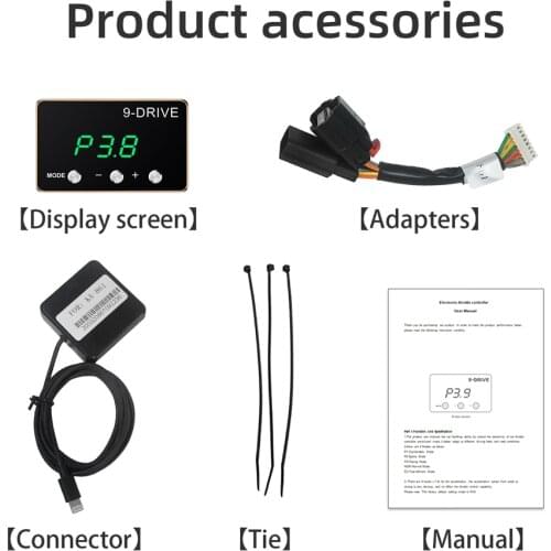 9 Drive Modes Electronic Throttle Controller Racing Accelerator 809 Compatible For Alfa Romeo Buick Cadillac Fiat Opel Vauxhall