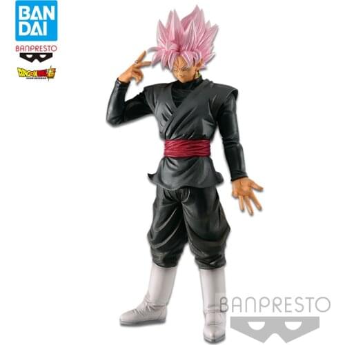 BANDAI Banpresto Original DRAGON BALL Grandista ROS Rose SSJ Black Goku Figure Anime Doll Toy Gift BP17048