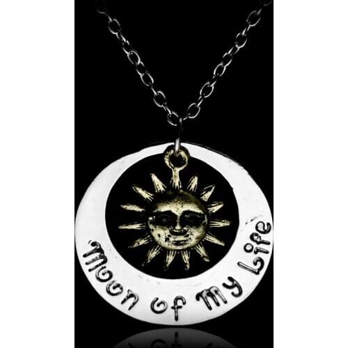 Movie Moon Of My Life My Sun And Stars Necklace Song Of Ice And Fire Vintage Khal Khaleesi Pendant Game Lover Friends Couple
