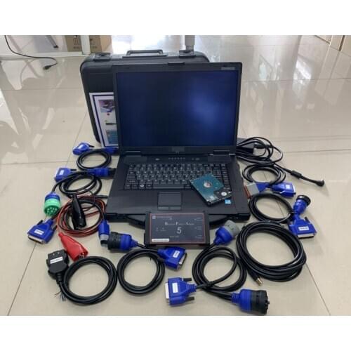 Heavy duty truck diagnostic tool cnh for DPA5 truck diagnostic tool whole set cables hdd with cf-52 laptop used toughbook 4g ram