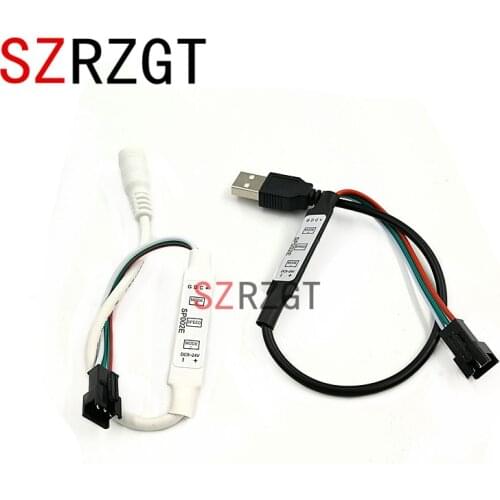 3 Keys Button Controller for LED Light DC5V 3 Pin WS2812 2811 Digital LED Strip Light connector